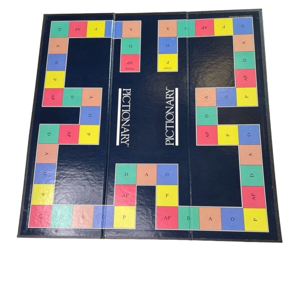 Pictionary Game Board  Mattel 1985 Replacement Game Piece or Wall Decor u Tri